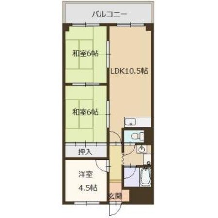 エバーグリーン車崎の物件間取画像